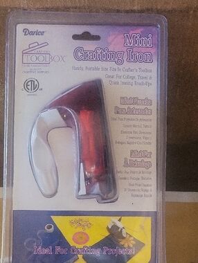 Darice Red and White Mini Crafting Iron - Portable Craft Tool